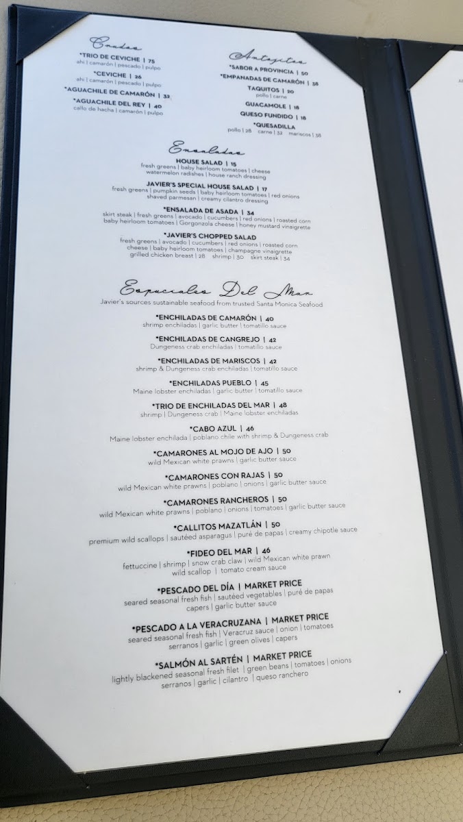 Javier's Restaurant - Newport Beach Menu - Image 6